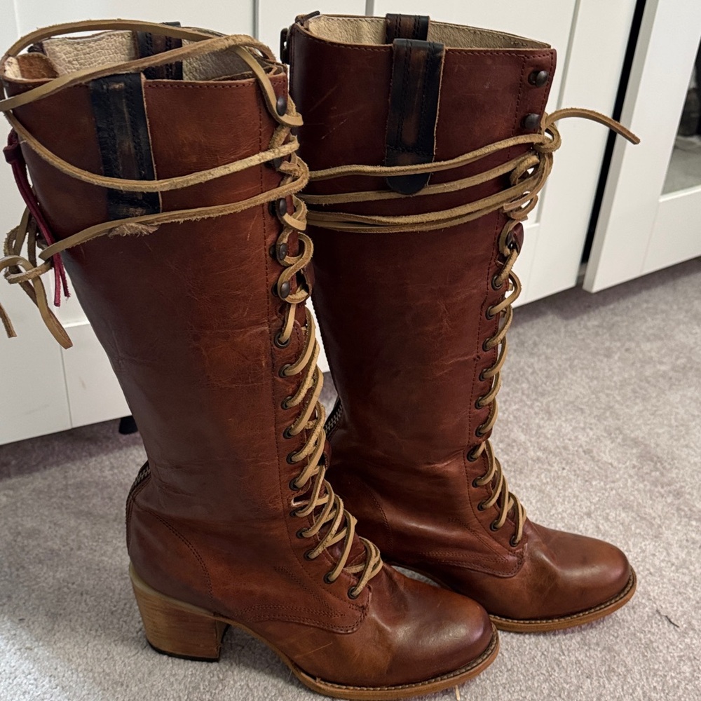 Freebird by Steven Tan Lace Up Boots- Grany - Picture 5 of 5